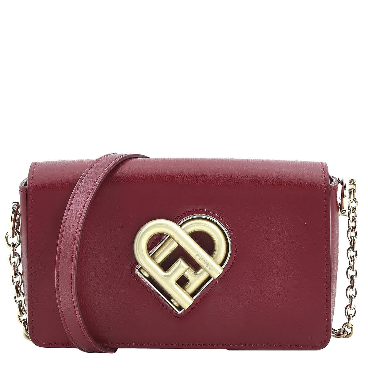 Furla Ciliegia Mini Joy Leather Crossbody Bag