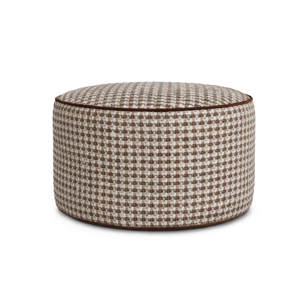 Furley Caramel Short Pouf
