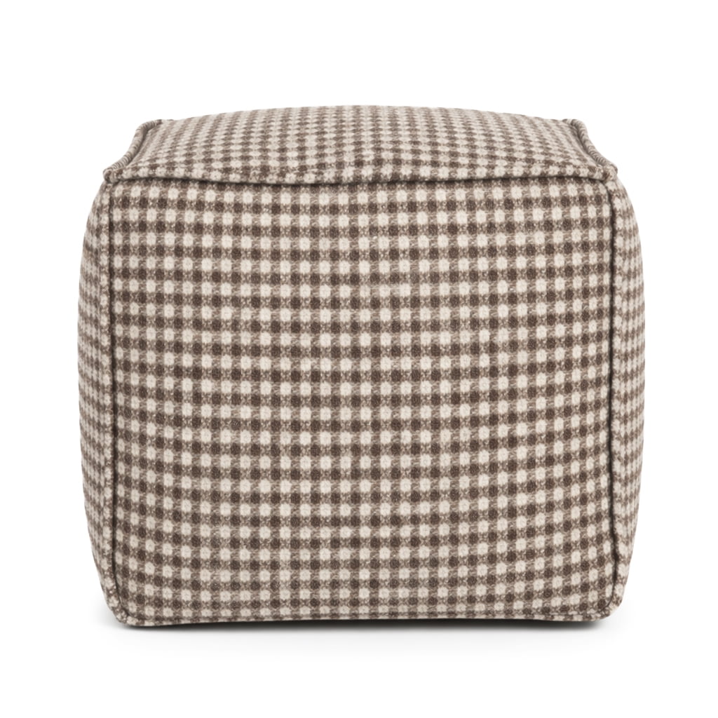 Furley Caramel Square Pouf