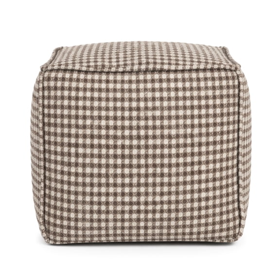 Furley Caramel Square Pouf