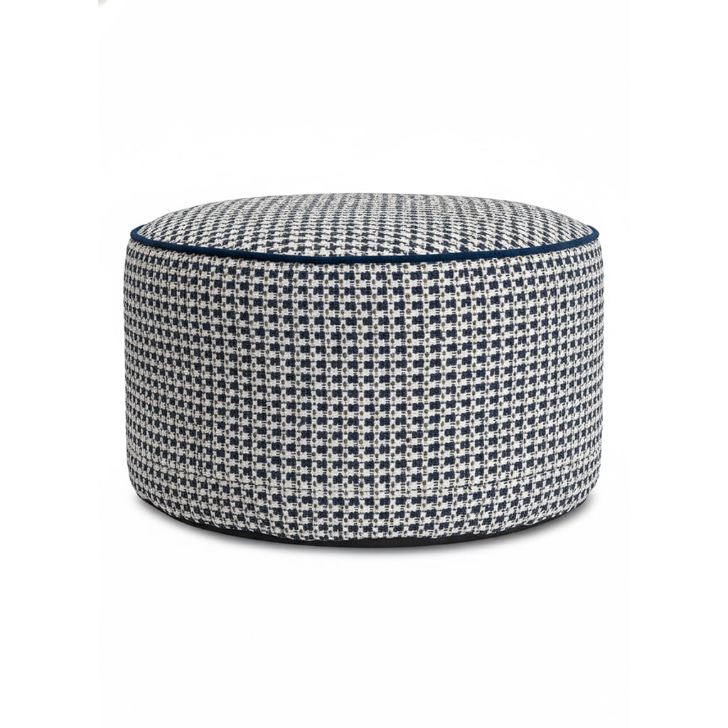 Furley Navy Short Pouf