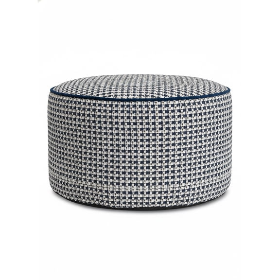 Furley Navy Short Pouf