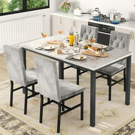 Marble Walmart Kitchen Chairs Set Of Legahome 5-Piece Glass