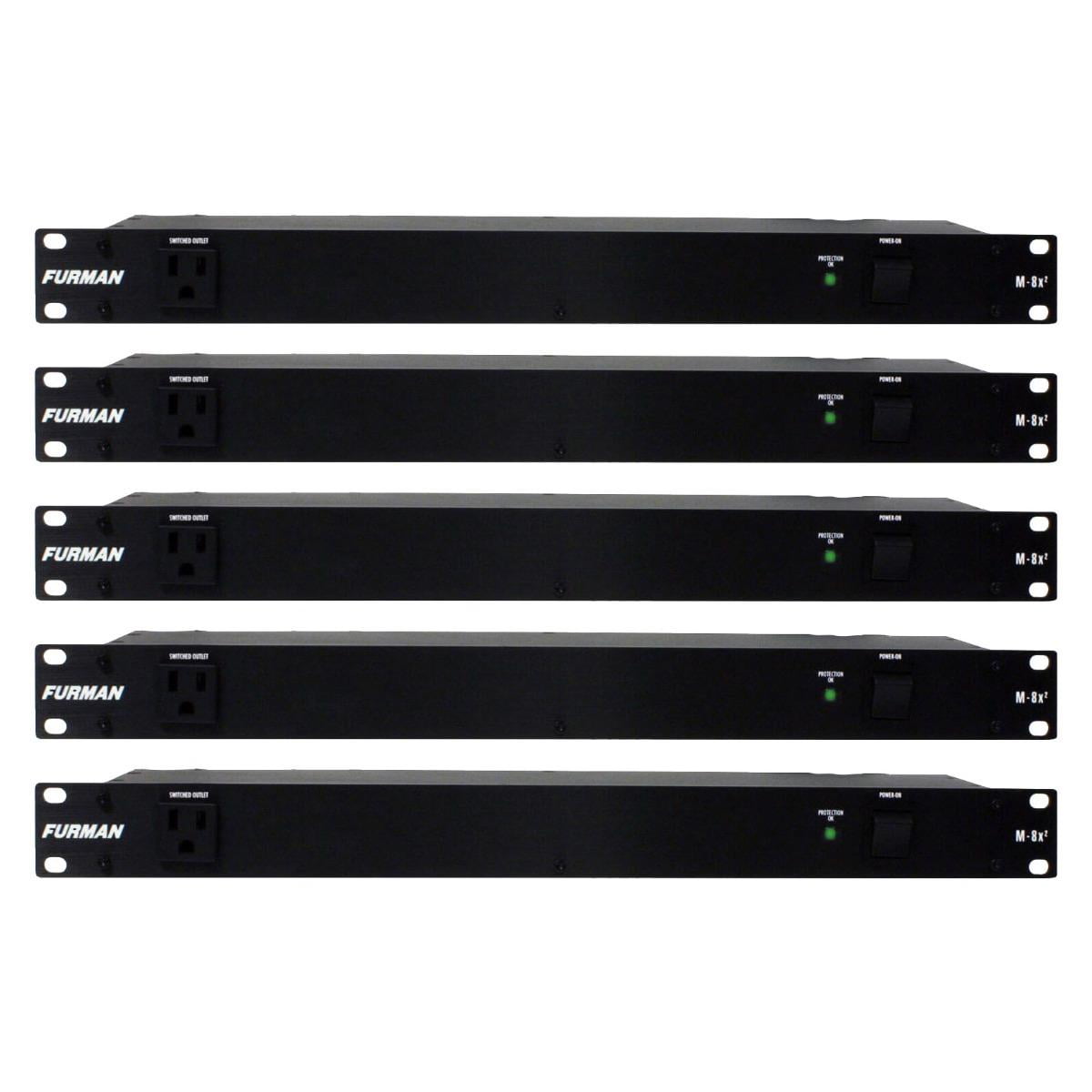 Furman M-8x2 Merit Series Performance 8 Outlet Rackmount Power Conditioner  5-Pack