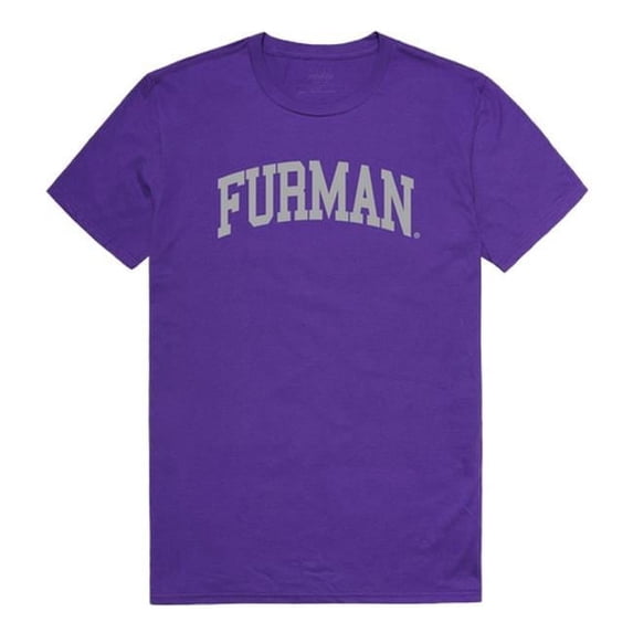 Furman University Men College T-Shirt, Purple - Large