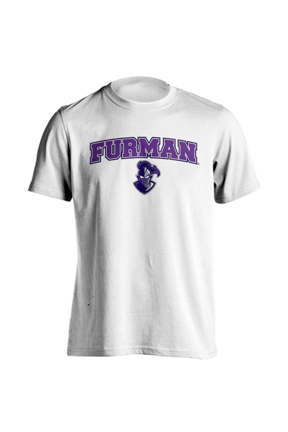 Furman University Paladins Classic Arch with Mascot Short Sleeve T-Shirt