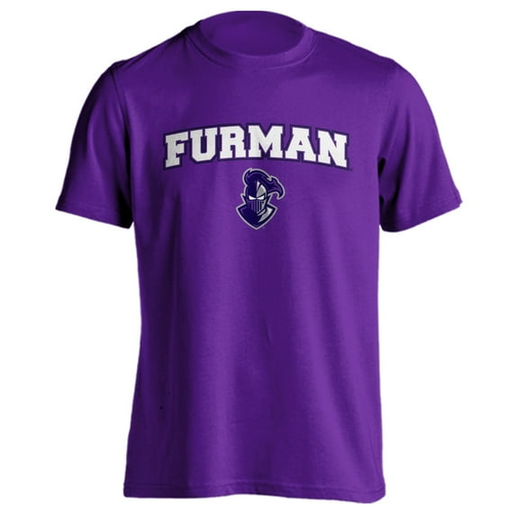 Furman University Paladins Classic Arch with Mascot Short Sleeve T-Shirt