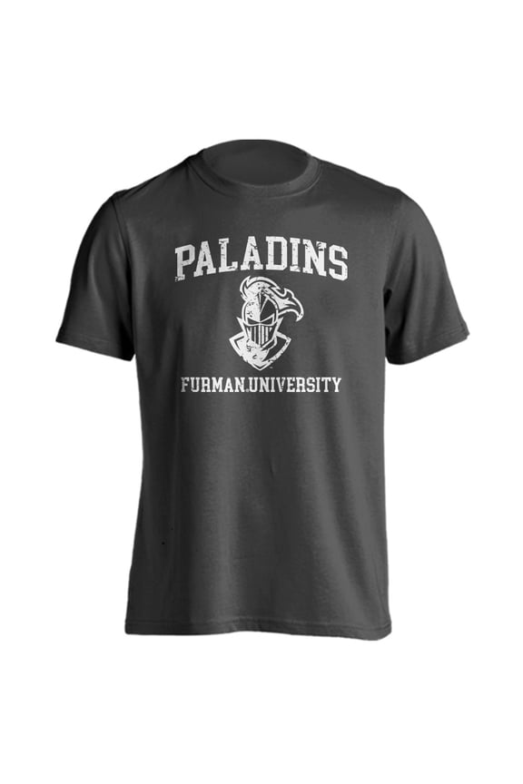 Furman University Paladins FU Distressed Retro Short Sleeve T-Shirt