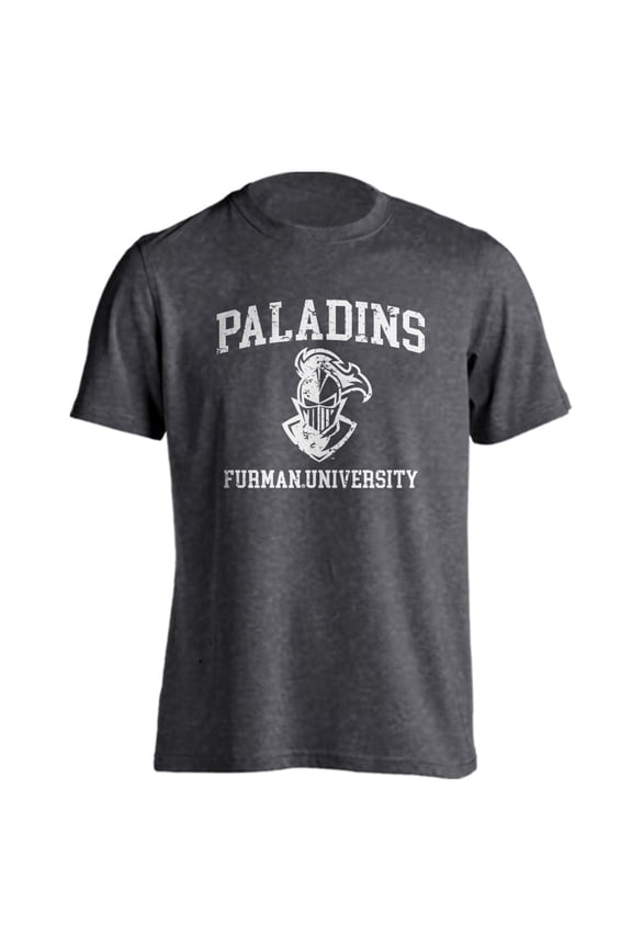 Furman University Paladins FU Distressed Retro Short Sleeve T-Shirt