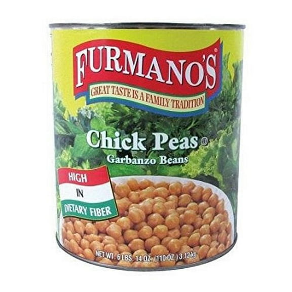 Furmano's Chickpeas - Low Sodium - Case of 6 - 110 oz6