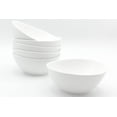 thumbnail image 1 of Furmaware Porcelain Bowl Set Sized Perfectly for Cereal, Salads, Ice Cream, Soup, Pasta, Rice and Dessert. Versatile Bowls That Are Chip Resistant, Microwave and Dishwasher Safe - 18 oz - Set or 6, 1 of 4