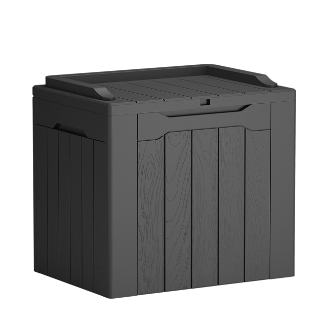 Furmax Large Resin 31 Gallon Deck Box, Outdoor Garden Storage Container