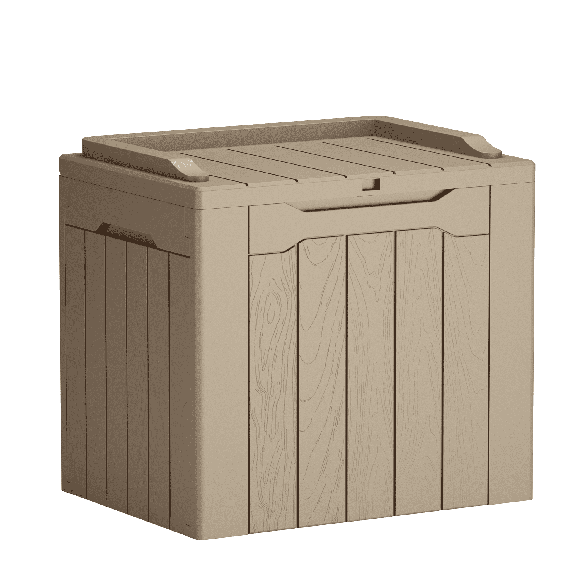 Furmax Resin 31 Gallon Outdoor Garden Plastic Container, Waterproof