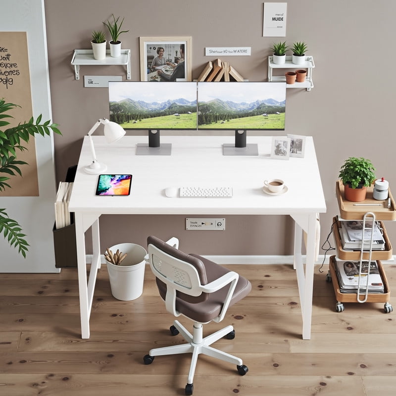 Furmax 40 Inch Office Desk Modern Computer Desk with Storage Bag ...