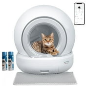 Furmax Automatic Self Cleaning Cat Litter Box with App Control Support WiFi, Intelligent Radar Smart Auto Litter Box with Liner