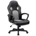 thumbnail image 1 of Furmax Faux Leather Gaming Chair Mid-Back Video Game Chair with Lumbar Support, Gray, 1 of 7
