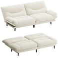thumbnail image 1 of Furmax Futon with Five Angles Adjustable Armrests and Adjustable Backrest Futon Sofa Couch for Small Spaces Living Room Office,Beige, 1 of 7