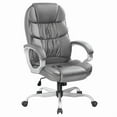thumbnail image 1 of Furmax High Back Office Adjustable Ergonomic Desk Padded Armrests Executive PU Leather Swivel Task Chair with Lumbar Support, Gray, 1 of 7