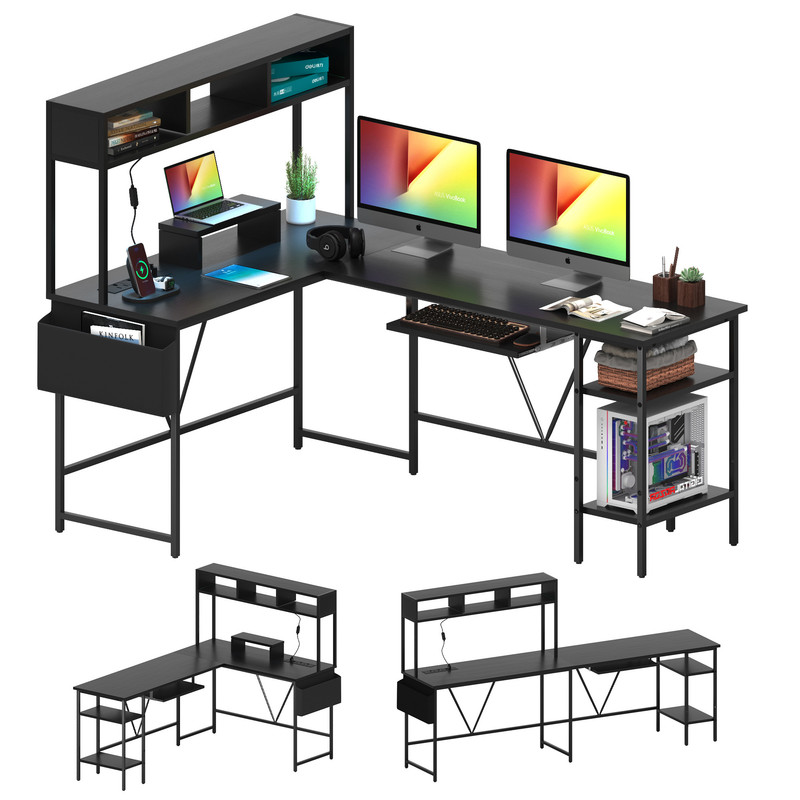 Atlantic Professional Gaming Desk Pro with Builtin Storage, Metal