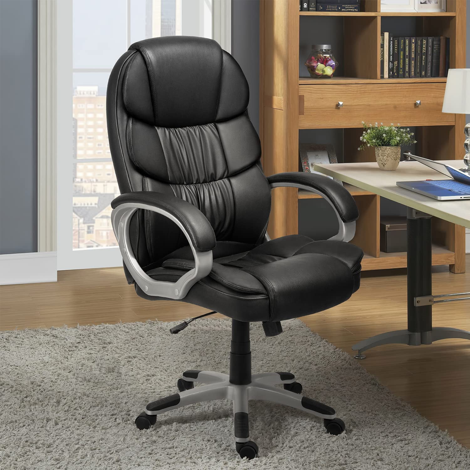 Furmax Leather High Back Office Chair Ergonomic Executive Office Chair