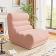 thumbnail image 1 of Furmax Modern Tufted Upholstered Sofa, High-Density Sponge Filled Comfortable Couch, Suitable for Living Room, Bedroom and Apartment, Pink, 1 of 8
