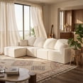 thumbnail image 1 of Furmax Modular L-Shaped Sectional Sofa – Tool-Free Assembly Multi-Seat Sofa Set for Living Room, Boneless Design Furniture, 1 of 7