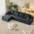 thumbnail image 1 of Furmax Modular L-Shaped Sectional Sofa – Tool-Free Assembly Multi-Seat Sofa Set for Living Room, Boneless Design Furniture, 1 of 9