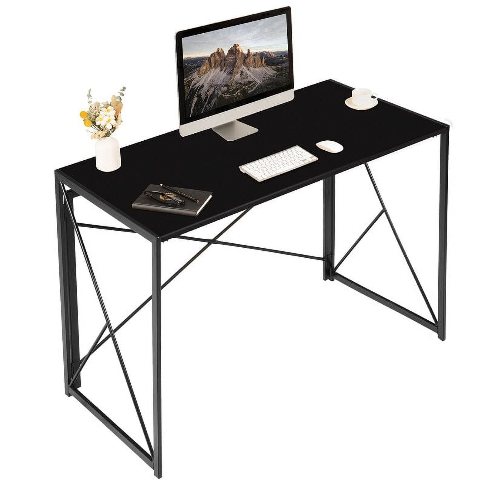 Furmax Office Desk Modern Style Study Desk Folding Table for Home