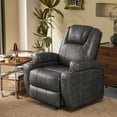 thumbnail image 1 of Furmax Power Lift Leathaire Fabric Recliner Chair Massage Recliner Sofa for Bedroom,Black, 1 of 7