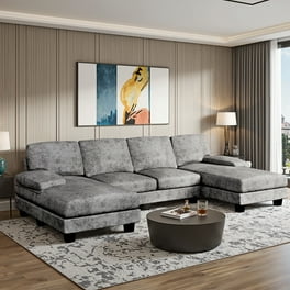 Claire Beautiful Modern 5-Piece Dark Gray Linen Fabric