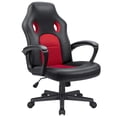 thumbnail image 1 of Furmax Faux Leather Gaming Chair Mid-Back Video Game Chair with Lumbar Support, Red, 1 of 7