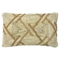Furn Boda Jute Braided Throw Pillow Cover