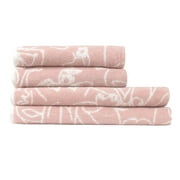 Furn Everybody Abstract Cotton Towel Bale Set (Pack of 4)