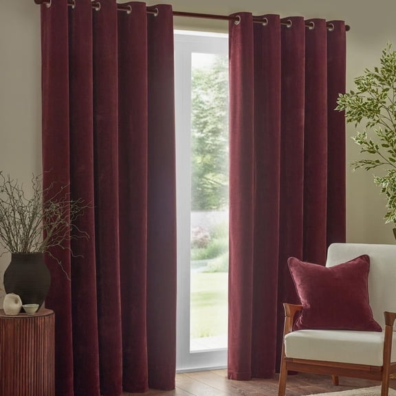 Furn Ultimate Faux Suede Eyelets Blackout Curtains