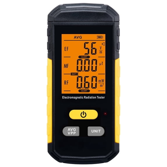 Furnhome 3-in-1 EMF Meter – Detect RF, WiFi, Magnetic & Electric Fields with Sound-Light Alarm | Portable Radiation Detector for Home, Office & Paranormal Research | Rechargeable & Easy to Use