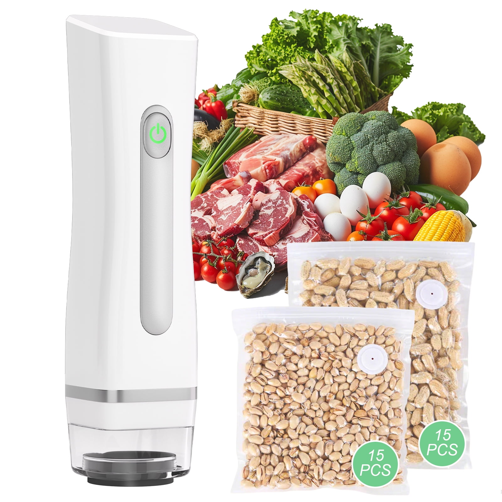 Furnhome Handheld Compact Vacuum Sealer Machine for Food Preservation