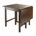 thumbnail image 1 of FurniFact Antique Walnut Foldable Dining Table – Small Round Drop Leaf Table, 1 of 5