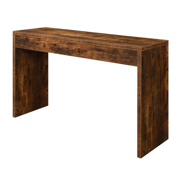 FurniFact Console Desk, Brown, 48 Inch, Versatile, Woodgrain