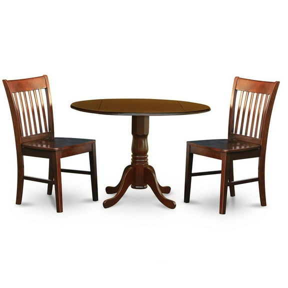 FurniFact Elegant 3-Piece Kitchen Nook Set High Top Table & Two Chairs