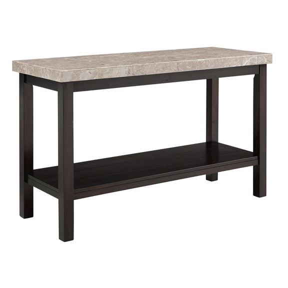 FurniFact Elegant Console Table with Marble Top for Living Room and Entryway