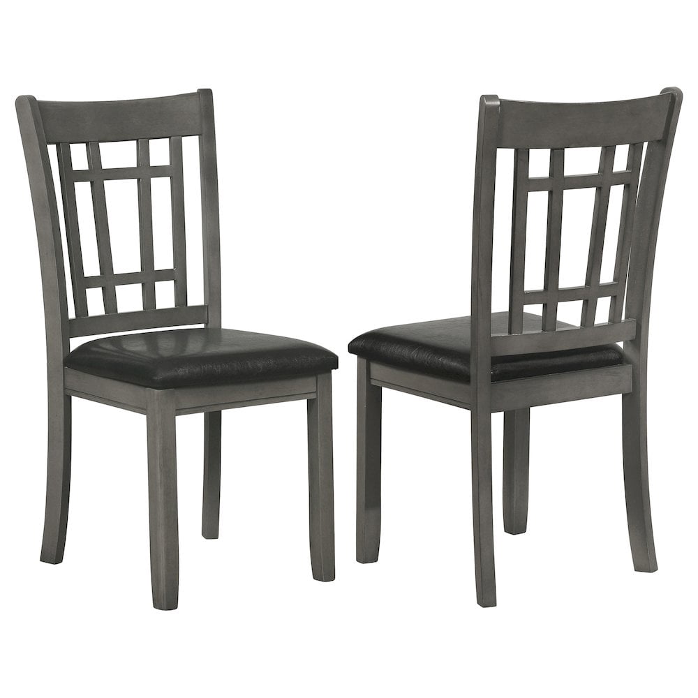 FurniFact Elegant Gray Kitchen Chairs – Wooden Dining Chairs Set of 2 - Walmart.com