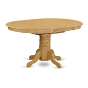 FurniFact Elegant Oval Dining Table   Extendable Solid Wood Round Kitchen Table