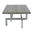 thumbnail image 1 of FurniFact Gray Wood Coffee Table with Brushed Stainless Steel Base and Modern Design, 1 of 4