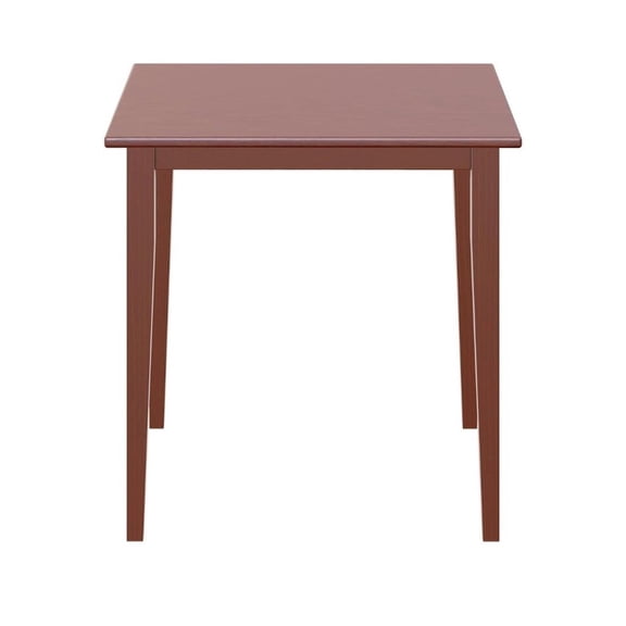 FurniFact Mid Century Dining Table In Solid Walnut Finish, Square Kitchen Table