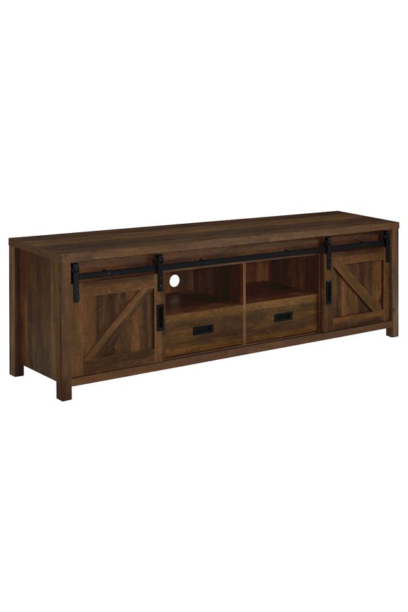 Modern 79-Inch TV Table  Long TV Stand with Sliding Doors, Green