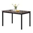 thumbnail image 1 of FurniFact Modern Faux Marble Dining Table – Black Kitchen & Dining Room Tables, 1 of 6