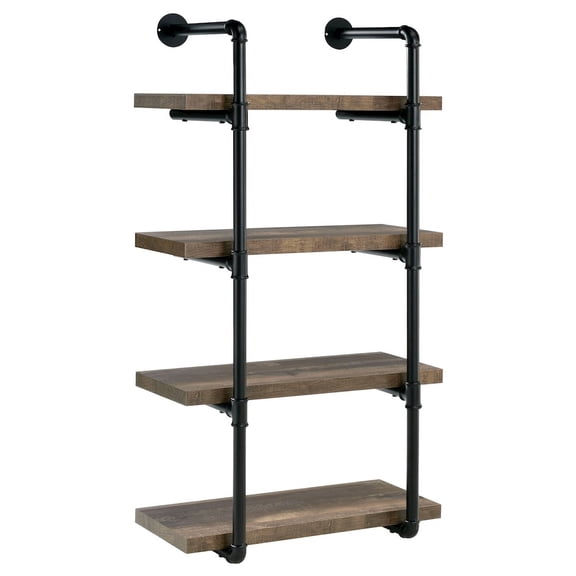 FurniFact Rustic Wall Shelf  Stylish Shelves for Room Wall with Four Tiers