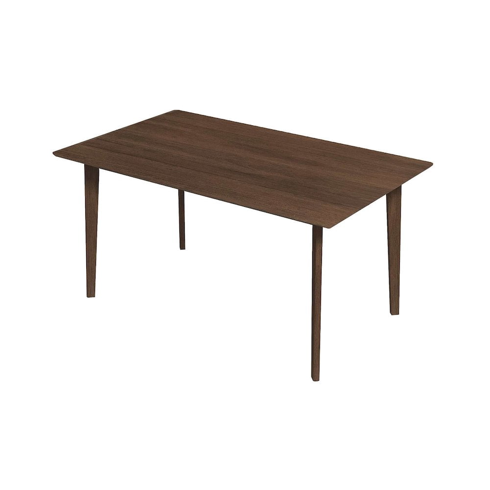 FurniFact Solid Wood Dining Table in Brown, Elegant Dining Room Table for Kitchen