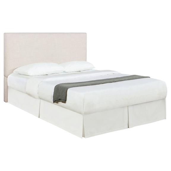 FurniFact Upholstered King Panel Headboard Sand