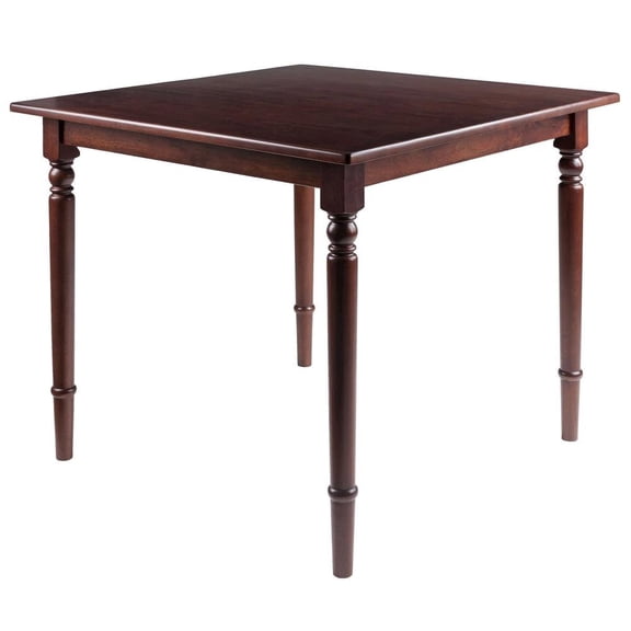 FurniFact Walnut Folding Dining Table Space-Saving Drop Leaf Table for Small Areas